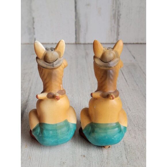 Vintage Japan donkey mule ceramic salt shakers‎ - Picture 6 of 8